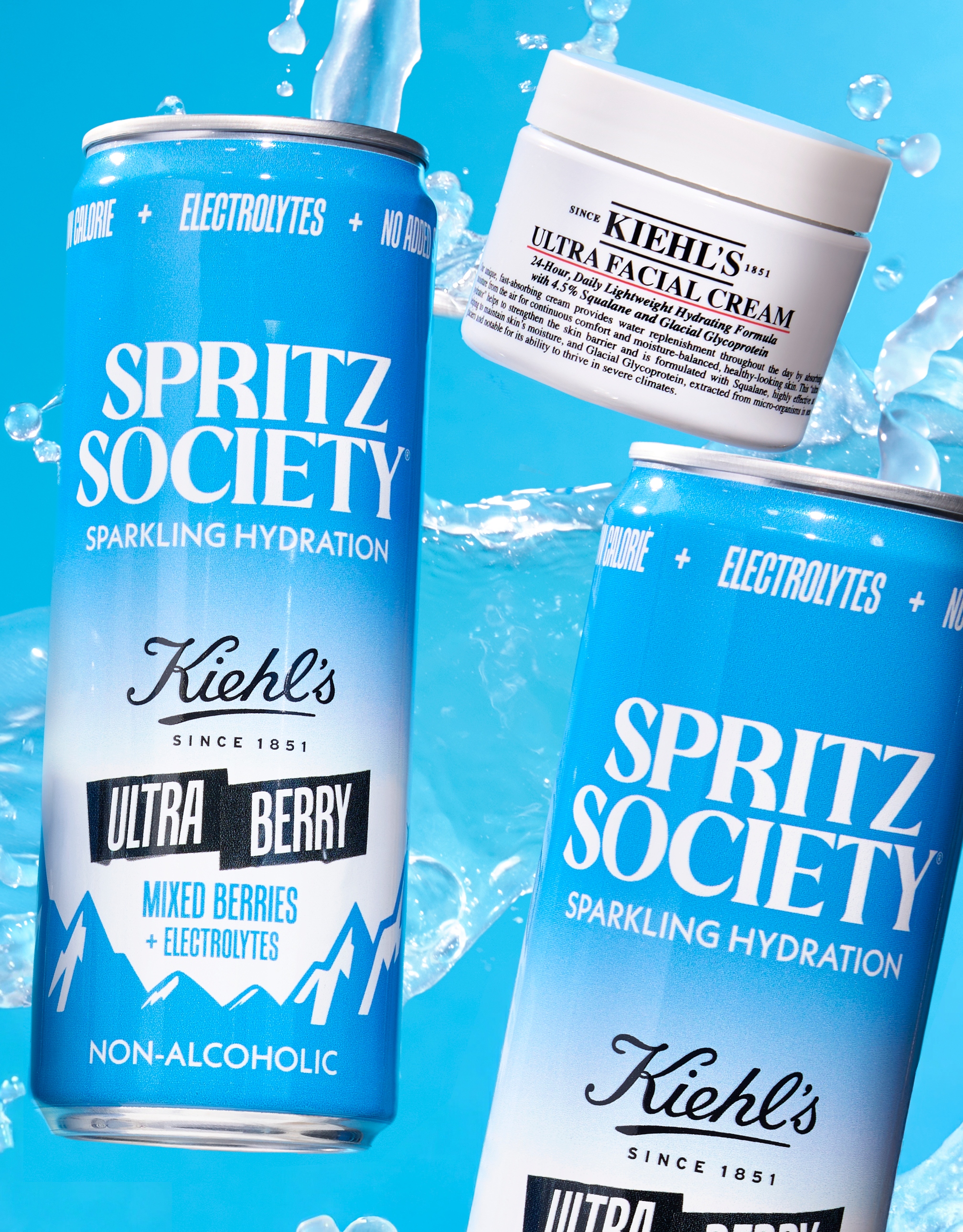  Kiehl’s x Spritz Society Redefine Hydration With First-of-Its-Kind Wellness Collaboration